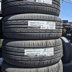 205/50R17 Set Of 4 Hankook Ventus V2 New Tires 