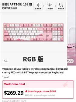 Varmilo Sakura keyboard (BRAND NEW)