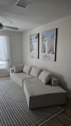 Ryo 125" Long Upholstered Sofa