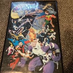 1997 Dc Comics Poster