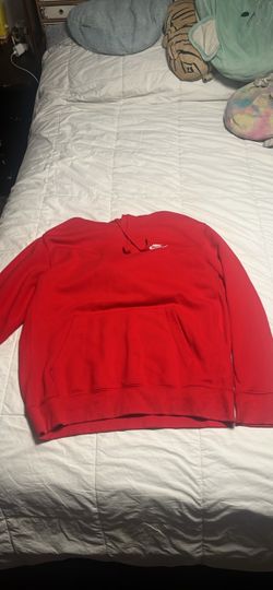 Red Nike hoodie