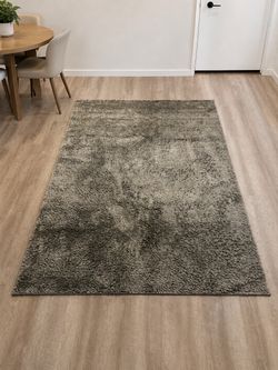 5x7 Gray Shag Area Rug