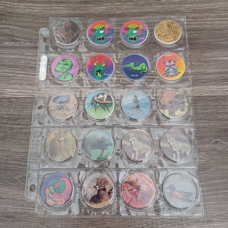 Plastic Sheet of 40 POGs #1