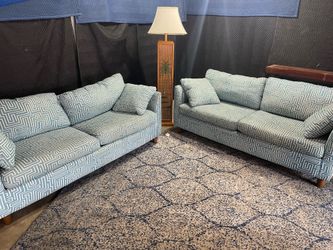 Blue grain pattern, pullout sofa delivery