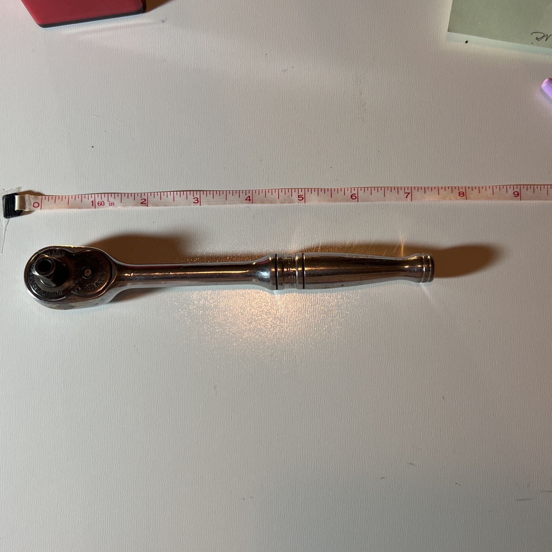 Snap-on 3/8” Ratchet - Chrome - Quick Release -#F733 - Made In USA