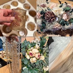 Large wedding lot! Blush, cream, champagne dusty mauve