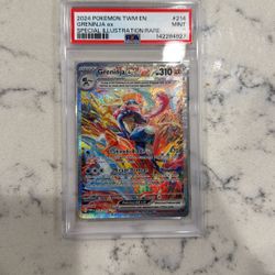Pokémon Twilight Masquerade Greninja ex SIR #214 Mint 9 Slab