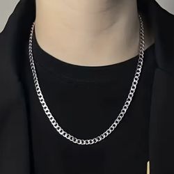 Jewelry Chain Necklace Cuban Stainless Steel 