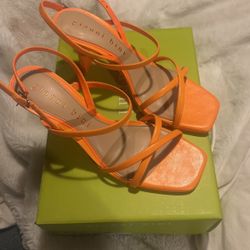 Gianni Bini Orange Heels 
