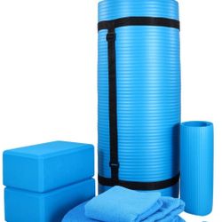 Balancefrom 1/2 Inch Yoga Set 7 Piece 