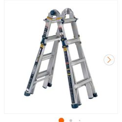 Werner
5 in 1 Multi Position Pro 18 ft. Reach Aluminum Adjustable Multi Position Ladder, 375 lb. Load Capacity Type IAA Duty