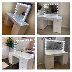 Makeup Vanity With Mirror In Stock Financing available $39 Downpayment 