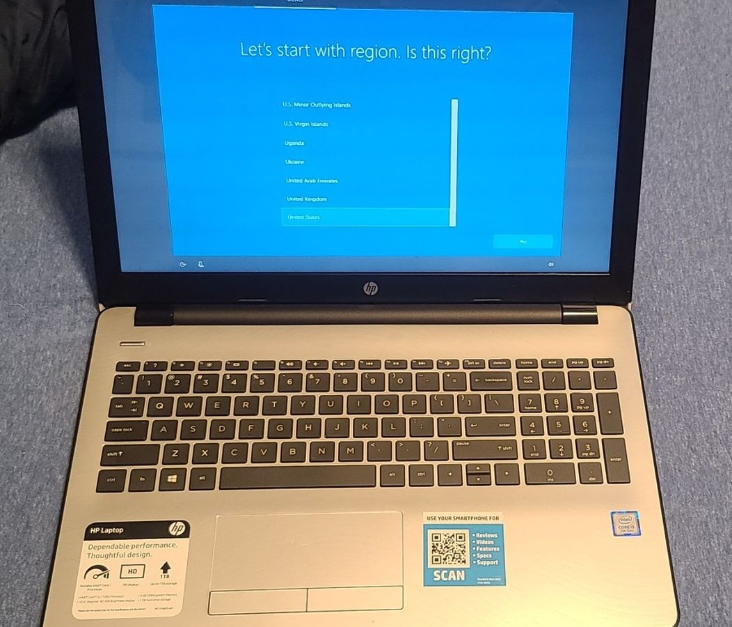 HP laptop Upgraded To 16gb Of Memory And 1tb HDD