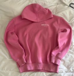 White Fox Hoodie - Pink