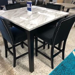 Lennon 5-Piece Counter Height Set (Dining table and Chairs