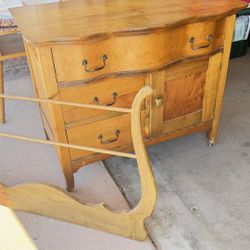 ATQ Wood Washstand With Detachable Towel Rack 