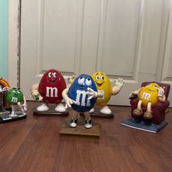 Vintage M&m Dispenser Lot