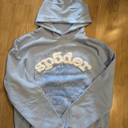  Sky Blue Spider Hoodie 