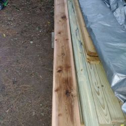 Cedar Boards  1x8x12 