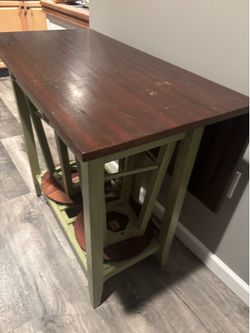 Pier One Folding Table With 2 Stools
