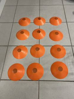 Set of 12 Training Marker Cones – Agility & Sports Drills