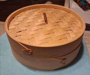 Bamboo Steamer Basket with Lid