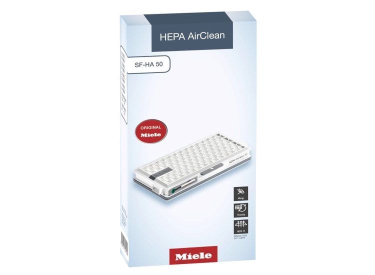 Miele Original SF-HA 50 HEPA AirClean Filter with TimeStrip for Miele Complete C2/C3, Compact C1/C2 Vacuum Cleaners, Pack of 1 - (contact info removed