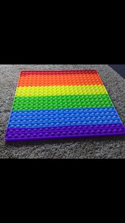 Giant Rainbow Pop It Fidget 400 Pops