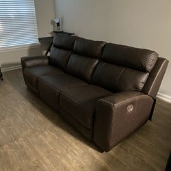 Barely Used Reclining Sofa 700 OBO