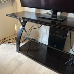 Black TV stand in great condition