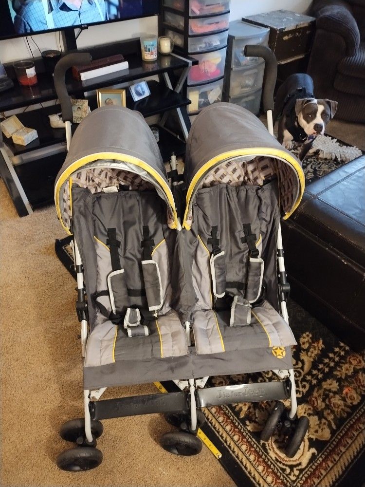 Twin Side By Side Stroller 