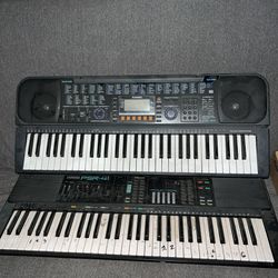  2 Vintage Portable Keyboards With Midi
