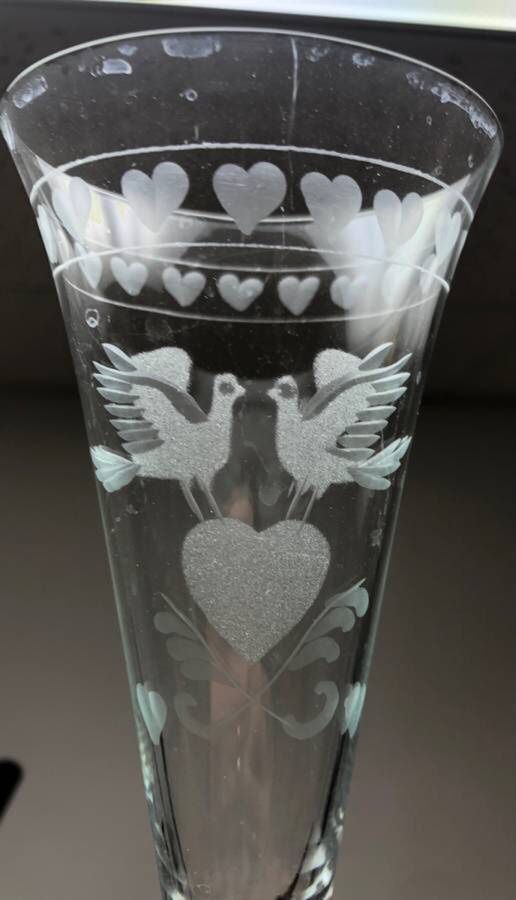 Crystal wine glasses and Champagne Flutes