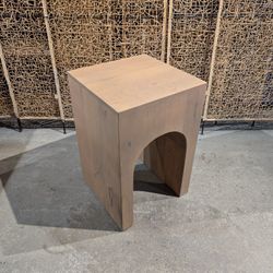 Mango Wood Arched Accent Table