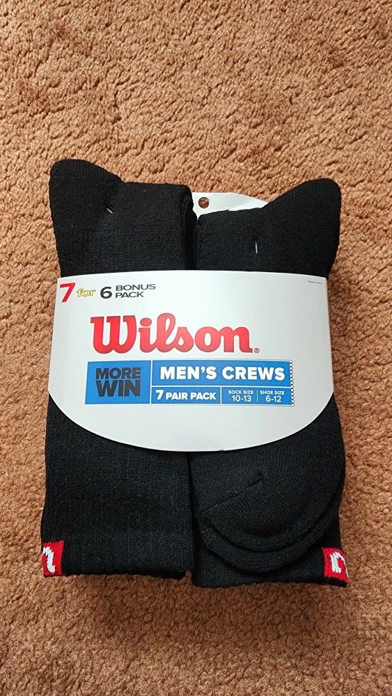 Wilson Socks Men's Size 10-13