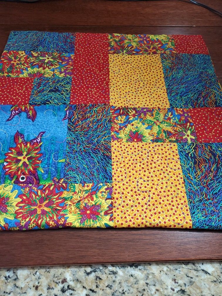 Nice And Bright Handmade Quilted Pillow Cover