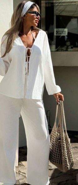White Two Piece Set
