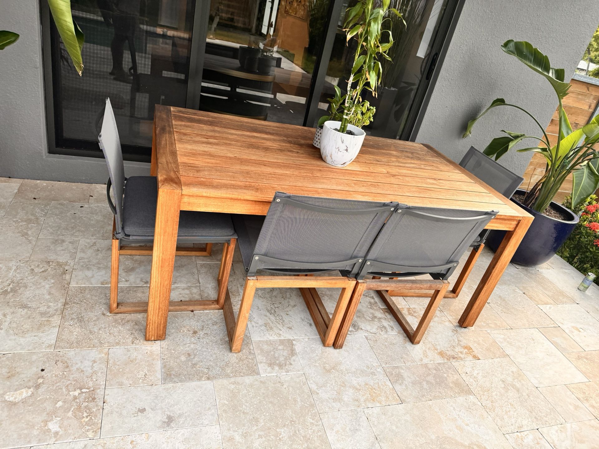 Restoration Hardware - Aegean Teak Patio Set - Over $12,000 new last fall!