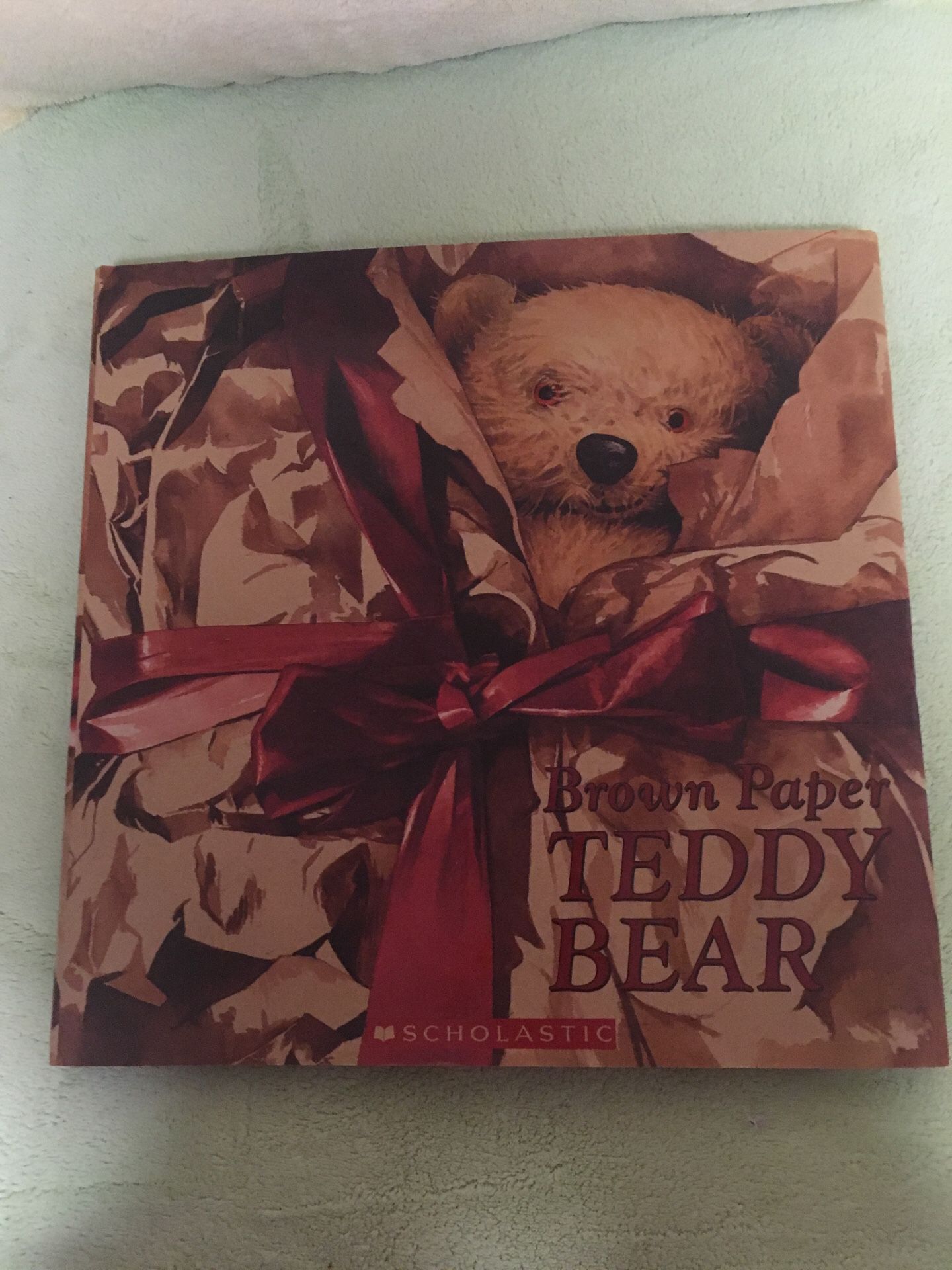 Brown paper teddy bear