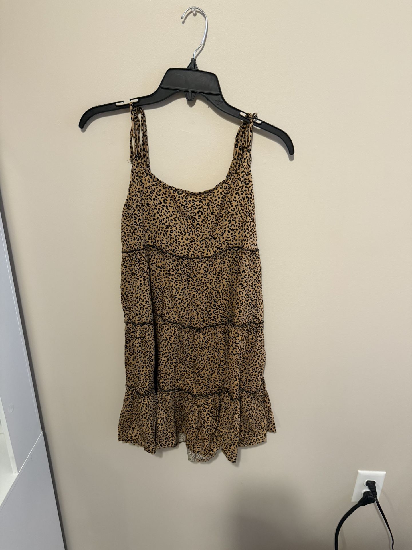 Short Flowy Cheetah Print Dress