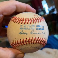 Game Ball Signed By Nolan Ryan - 200$ OBO