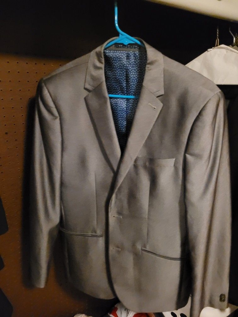 Men's T&W Blazer, 40R Slim Fit Sized Coat