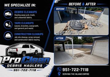 Junk and dirt cleanups