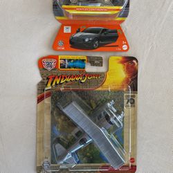 Matchbox Moving Parts Bentley Continental And Matchbox River Flyer From Indiana Jones Sky Busters