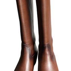 Sofft Astoria Cork Brown Leather Boots with Zipper