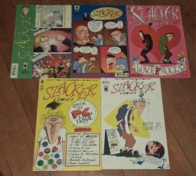 Slacker Comics Book Lot of 5 Issue Number 1 Gen X High School