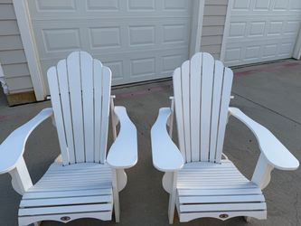 White Adirondack Chairs – Set of 2