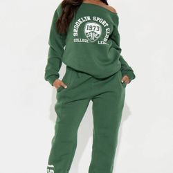 Off The Shoulder Sweat Suit