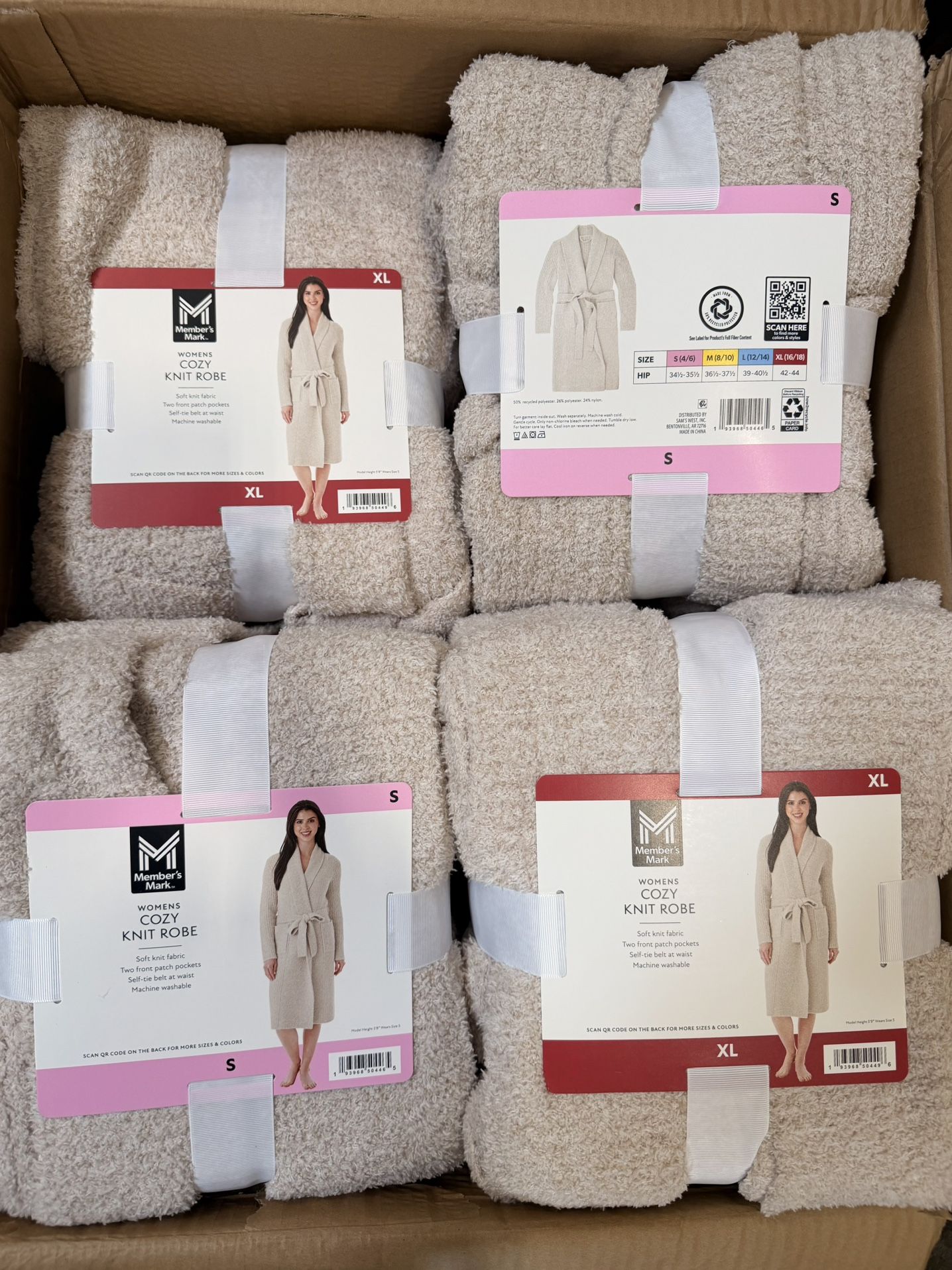 Members Mark Cozy Knit Robe Brand New Only $9.99!