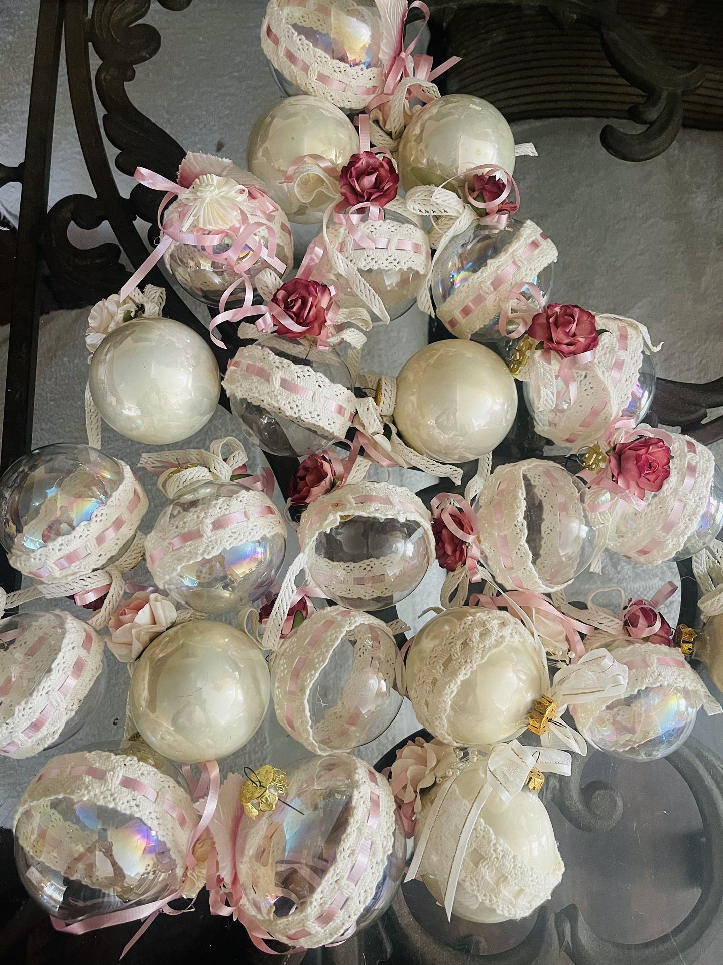 24 Glass Personalized Ornament (Cottage Decor)